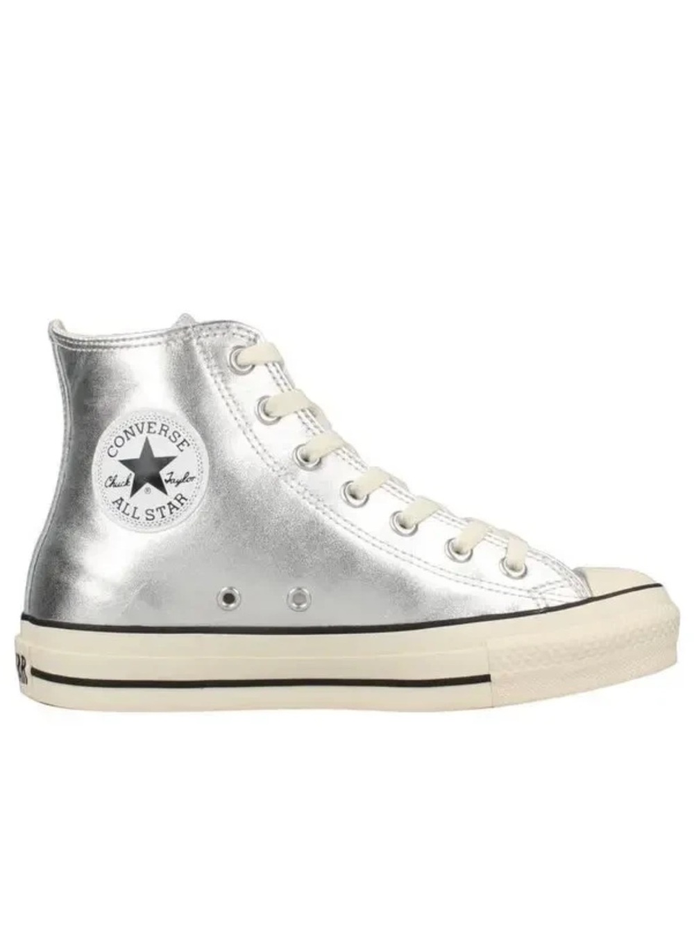 NEW Converse Chuck Taylor All Star High Tops Women's 8 / Men's 6 Silver Metallic